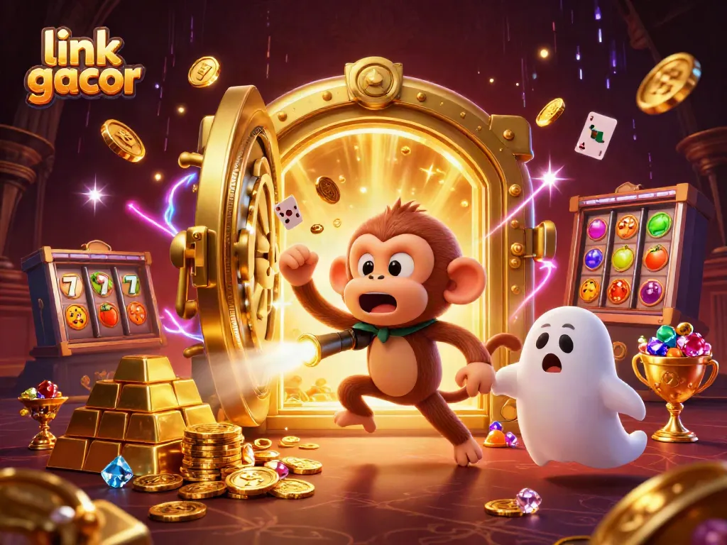 Engage with the link gacor as a playful monkey juggles treasures in a haunted casino.